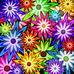 Tapety Kvety farebné 4801 - vliesová